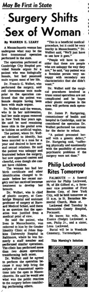 Download the full-sized image of Surgery Shifts Sex of Woman