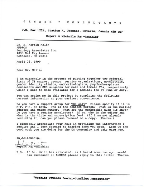 Download the full-sized image of Letter from Rupert Raj to Dr. H. Martin Malin