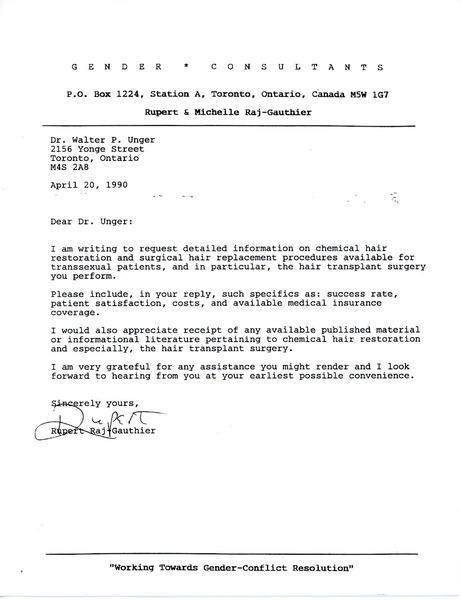 Download the full-sized image of Letter from Rupert Raj to Dr. Walter P. Unger