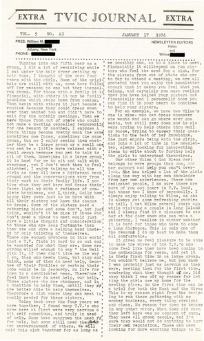 Download the full-sized PDF of TVIC Journal Vol. 5 No. 43 (January 17, 1976)