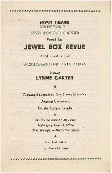 Download the full-sized image of Danny Brown & Doc Benner Present The Jewel Box Revue, 25 Men and A Girl, World's Greatest Femme Mimics