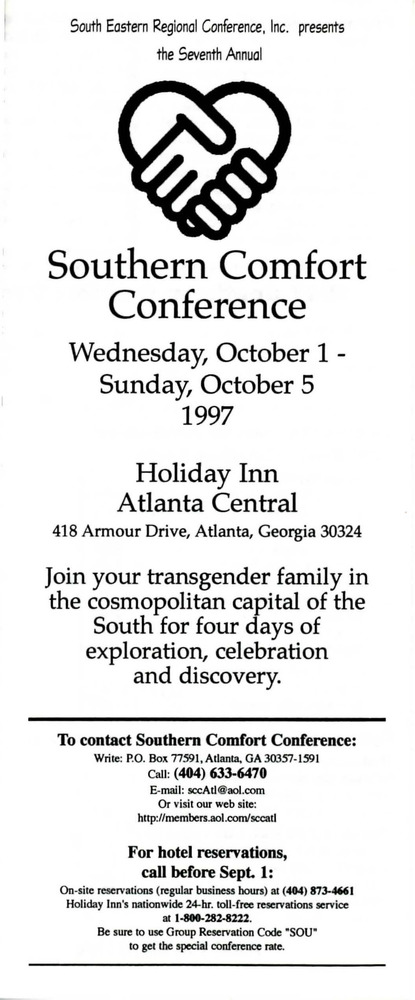 Download the full-sized PDF of Seventh Annual Southern Comfort Conference (Oct. 1-5, 1997)