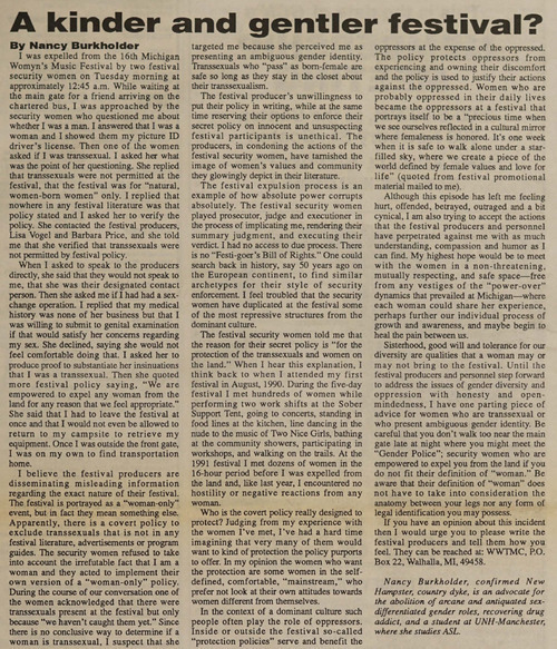 Download the full-sized image of A kinder and gentler festival?