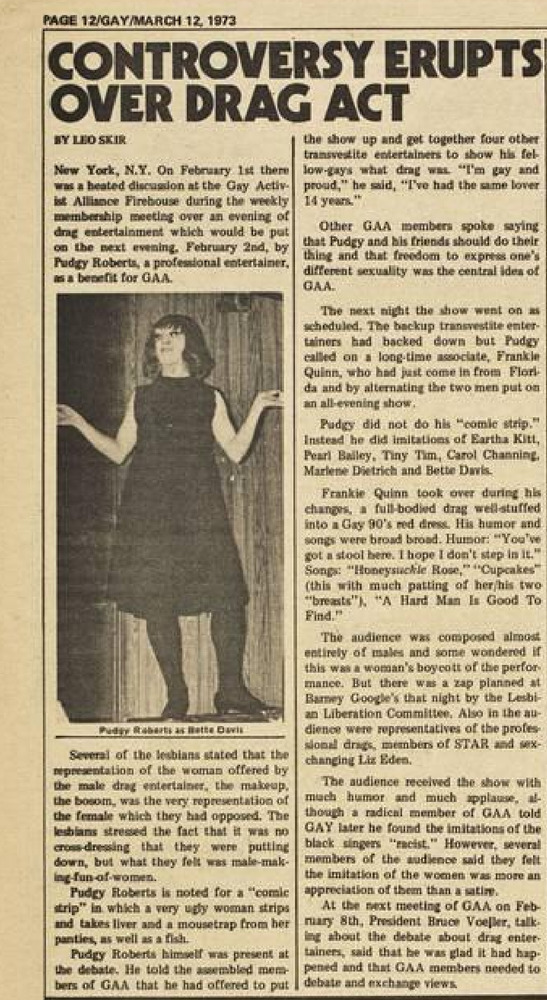 Download the full-sized PDF of Controversy Erupts Over Drag Act