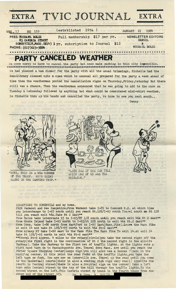 Download the full-sized PDF of TVIC Journal Vol. 13, No. 119 (January 21, 1984)