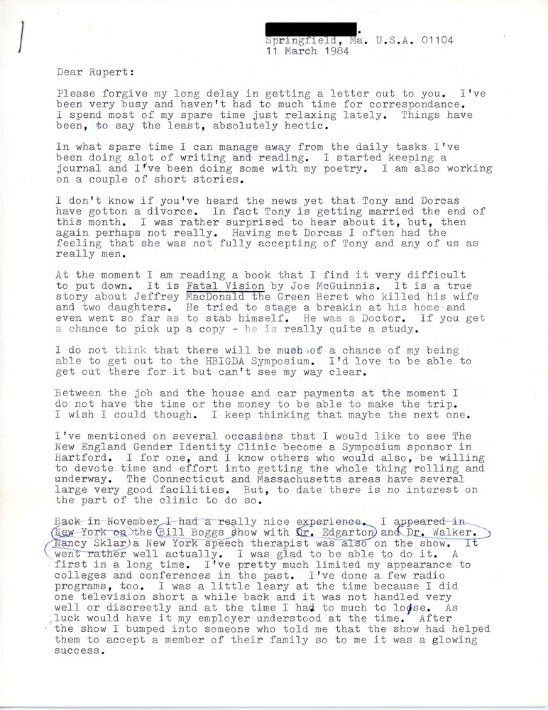 Download the full-sized PDF of Letter from Stephen E. Parent to Rupert Raj (May 11, 1984)