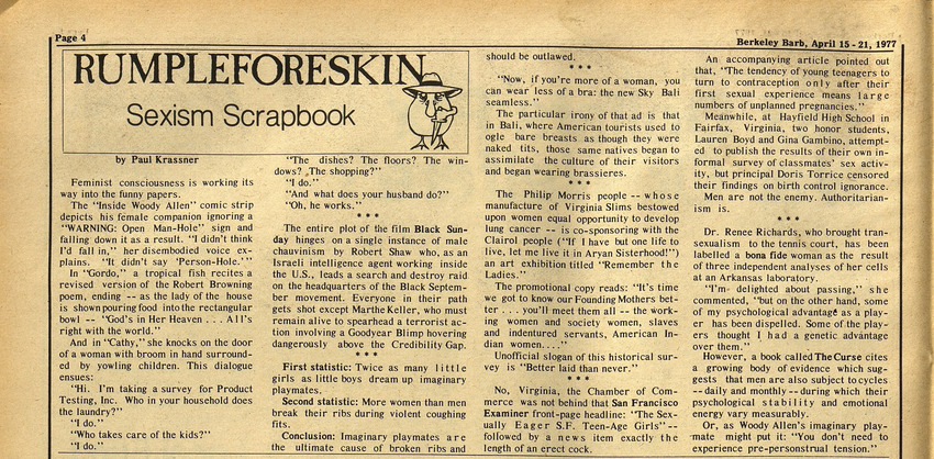 Download the full-sized PDF of Rumpleforeskin: Sexism Scrapbook