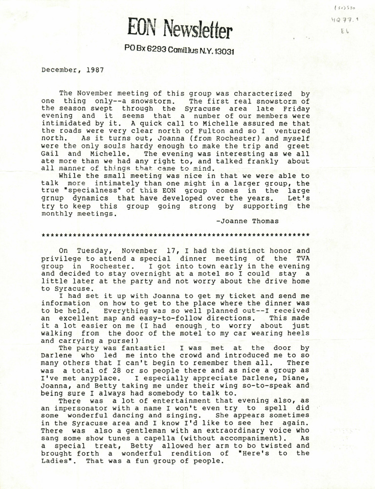 Download the full-sized PDF of EON Newsletter (December, 1987)