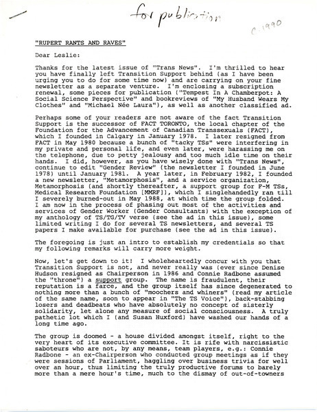 Download the full-sized image of Letter from Rupert Raj to Leslie