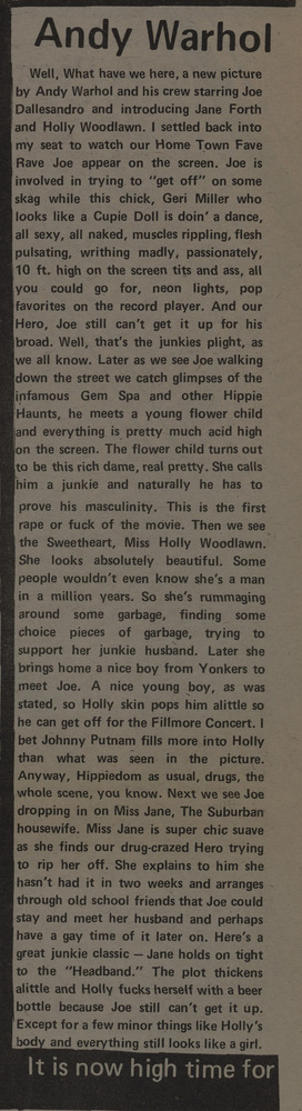 Download the full-sized PDF of Andy Warhol Takes a Peek at the Lower Eastside