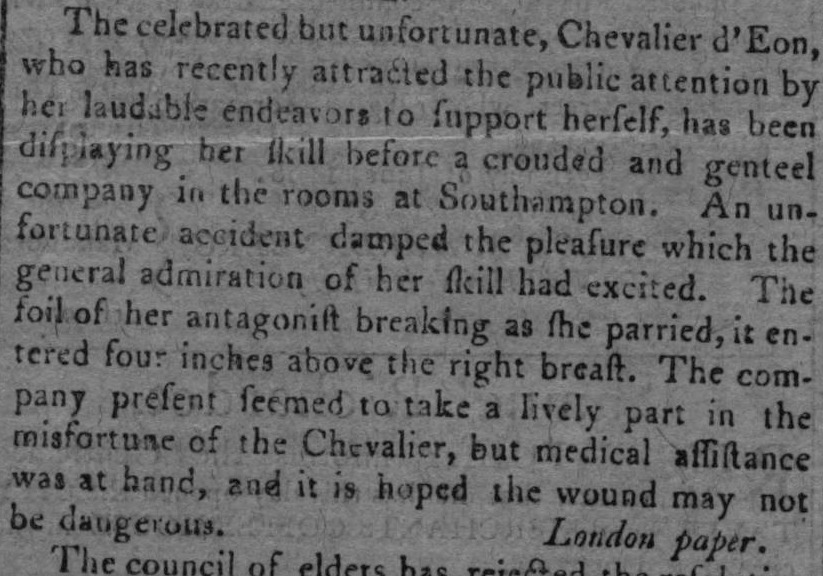 Download the full-sized PDF of The Celebrated but Unfortunate Chevalier d'Eon