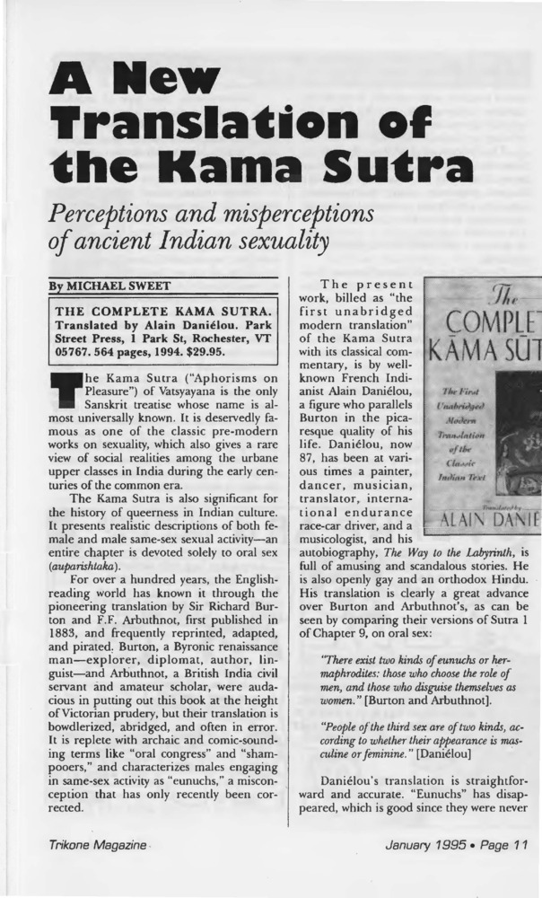 Download the full-sized PDF of A New Translation of the Kama Sutra: Perceptions and Misperceptions of Indian Sexuality