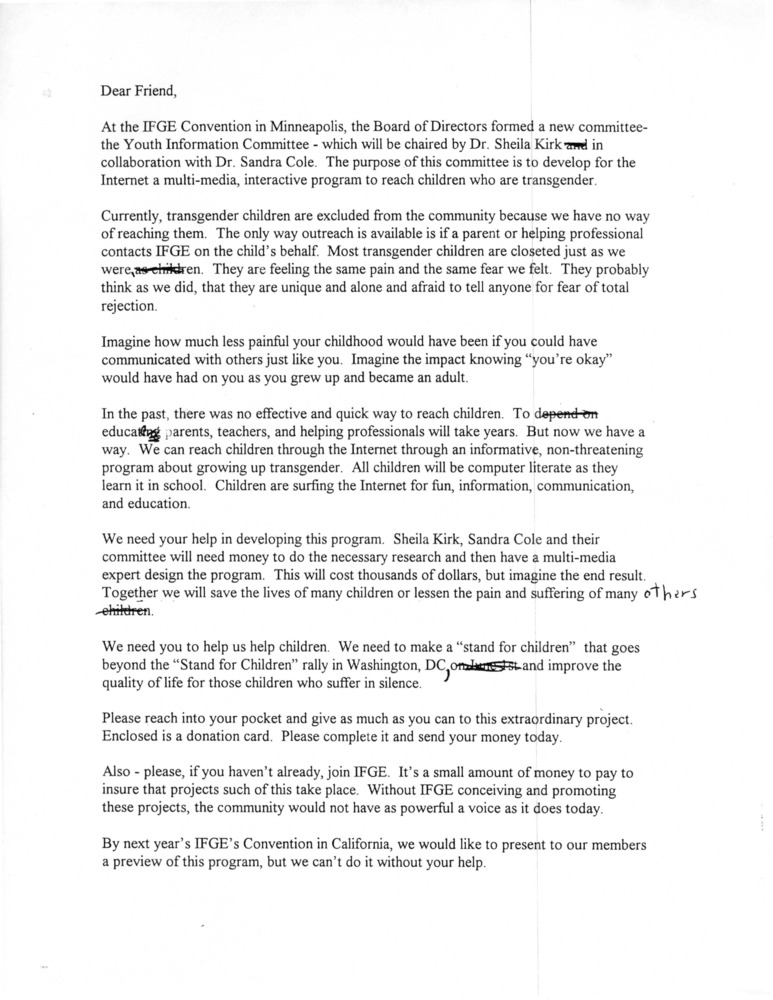 Download the full-sized PDF of "Stand with the Children" Letter