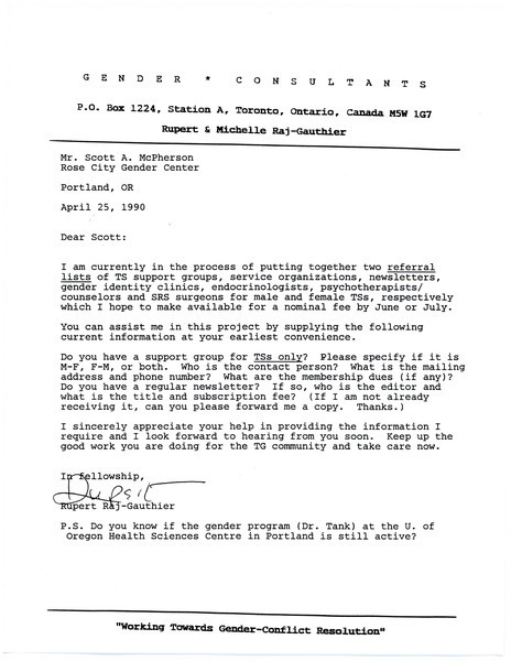 Download the full-sized image of Letter from Rupert Raj to Scott A. McPherson