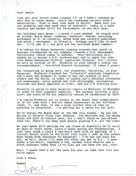 Download the full-sized image of Letters from Rupert Raj to Amala