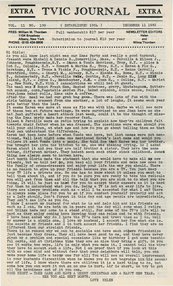 Download the full-sized PDF of TVIC Journal Vol. 11 No. 109 (December 11, 1982)