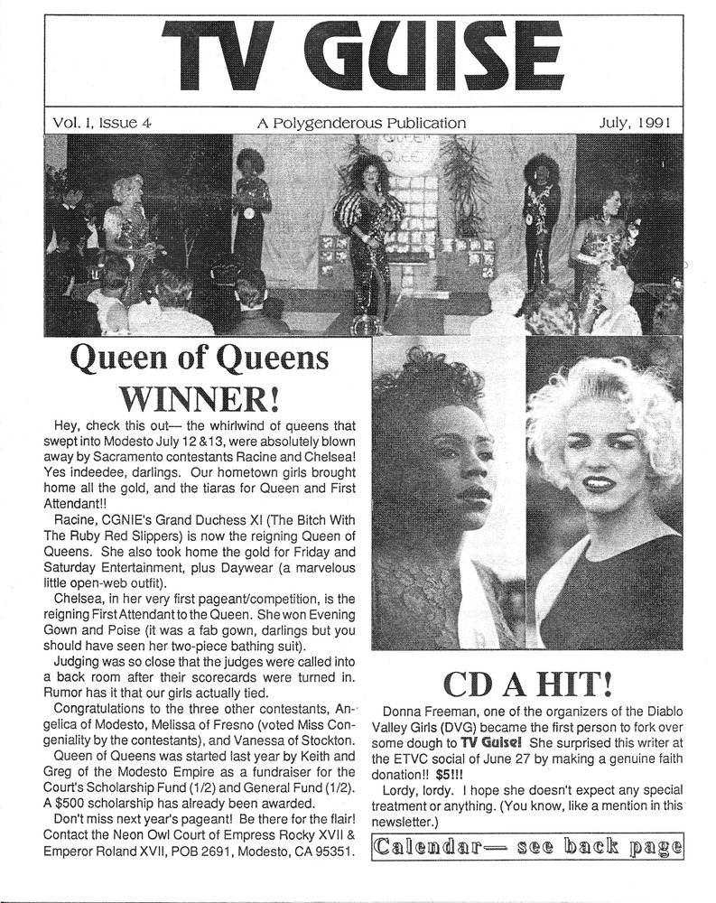 Download the full-sized PDF of TV Guise Vol. I, Issue 4 (1991-07)