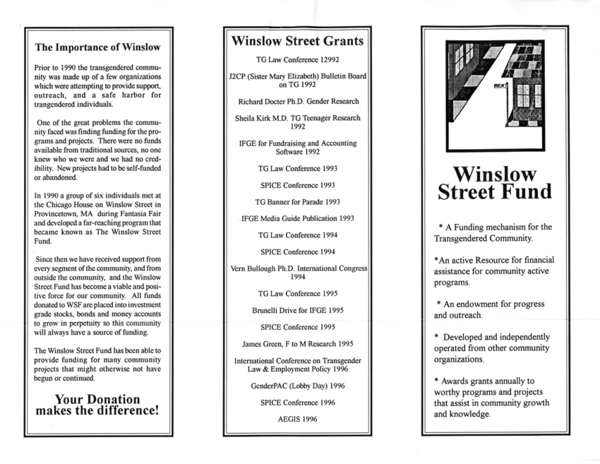 Download the full-sized PDF of Winslow Street Fund