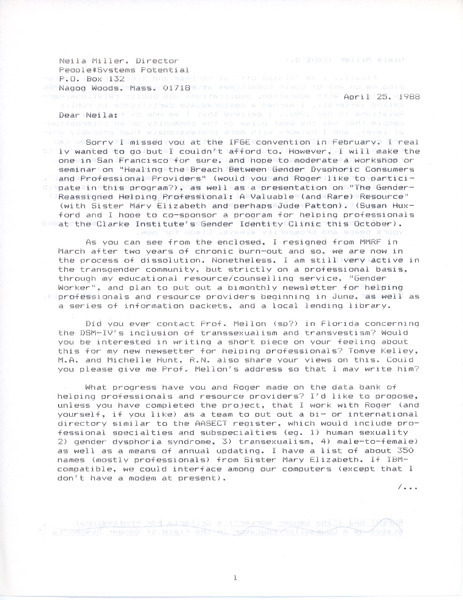 Download the full-sized image of Letter from Rupert Raj to Neila Miller